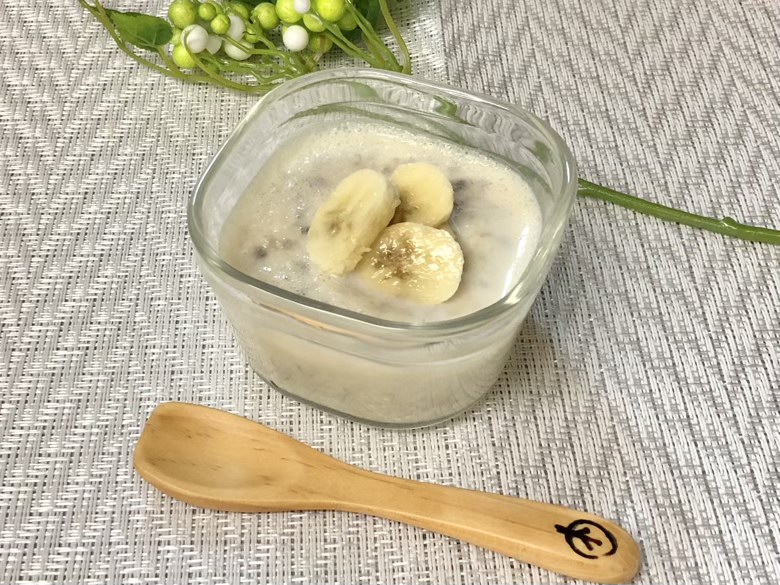 バナナを使った1歳からのおやつレシピ ミルクバナナプリン 材料3つで簡単 管理栄養士ママの離乳食blog
