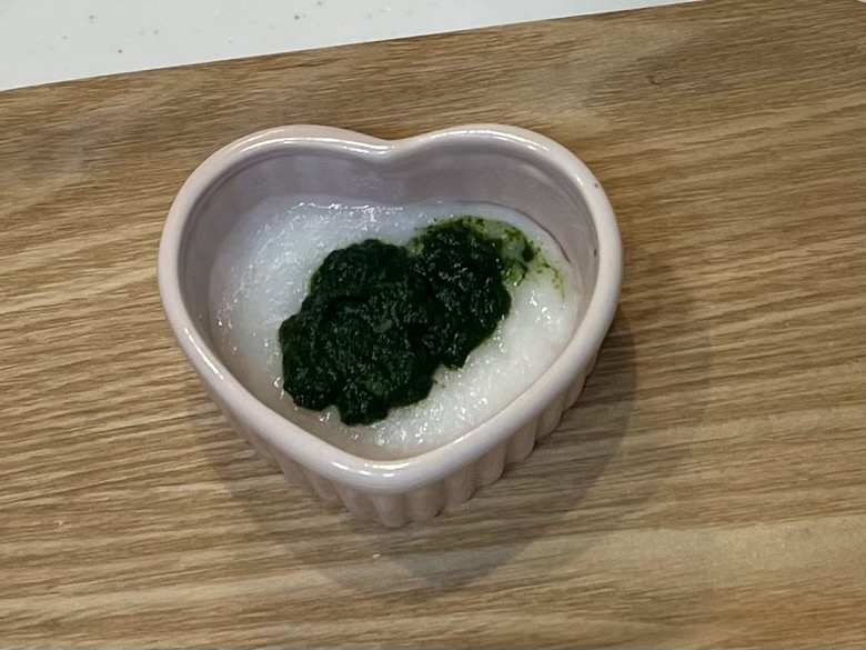 コープなめらかキューブアレンジ10選｜ほうれん草のおかゆ