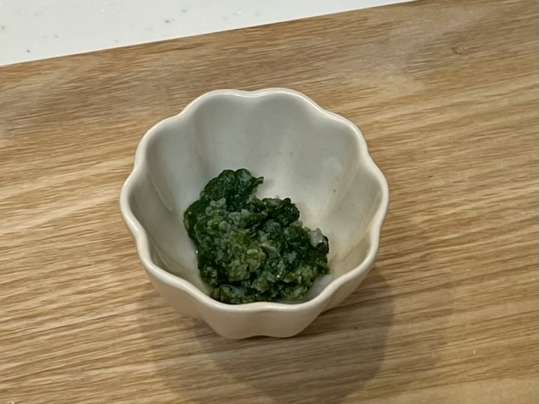 コープなめらかキューブアレンジ10選｜ほうれん草としらす和え