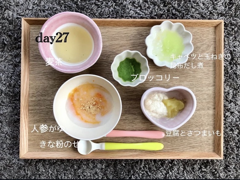 離乳食初期の1回分の例